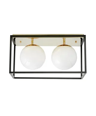 NOWOCZESNA LAMPA SUFITOWA ZŁOTY PLAFON MALDINI W2