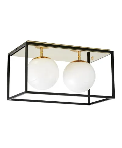 NOWOCZESNA LAMPA SUFITOWA ZŁOTY PLAFON MALDINI W2