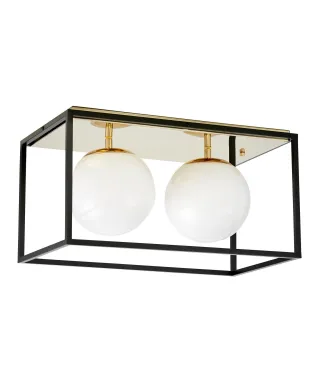 NOWOCZESNA LAMPA SUFITOWA ZŁOTY PLAFON MALDINI W2