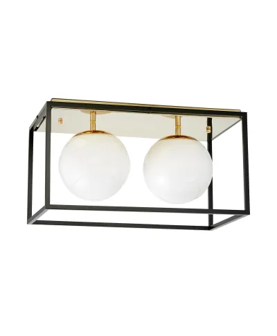 NOWOCZESNA LAMPA SUFITOWA ZŁOTY PLAFON MALDINI W2