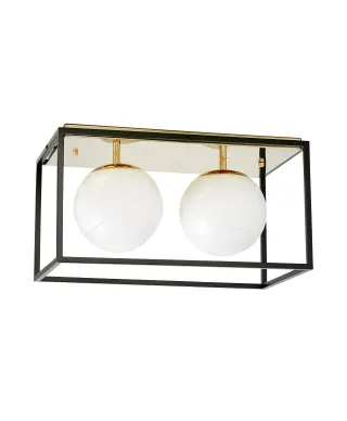 NOWOCZESNA LAMPA SUFITOWA ZŁOTY PLAFON MALDINI W2