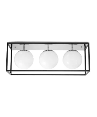 NOWOCZESNA LAMPA SUFITOWA CHROMOWANY PLAFON MALDINI W3