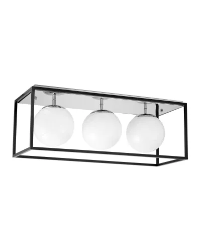 NOWOCZESNA LAMPA SUFITOWA CHROMOWANY PLAFON MALDINI W3