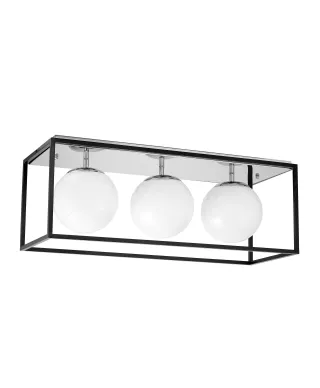 NOWOCZESNA LAMPA SUFITOWA CHROMOWANY PLAFON MALDINI W3