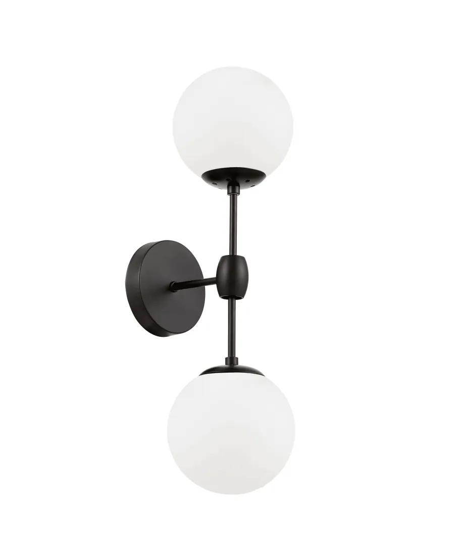 LAMPA ŚCIENNA KINKIET LOFTOWY CZARNO-BIAŁY ZODIAK W2