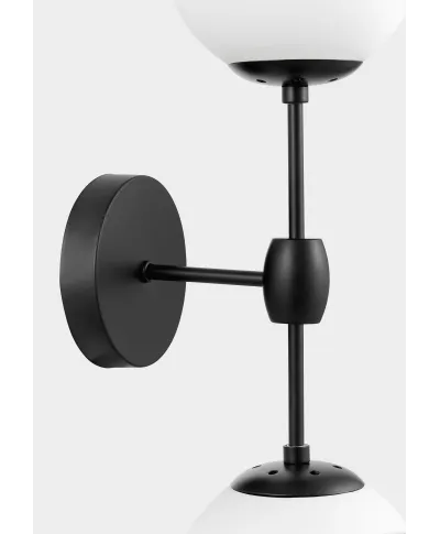 LAMPA ŚCIENNA KINKIET LOFTOWY CZARNO-BIAŁY ZODIAK W2