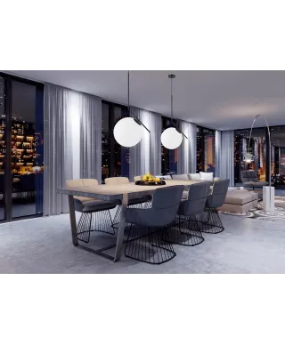 NOWOCZESNA LAMPA WISZĄCA CZARNA SORENTO D30