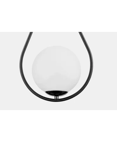 NOWOCZESNA LAMPA ŚCIENNA KINKIET CZARNY FORNERI D15