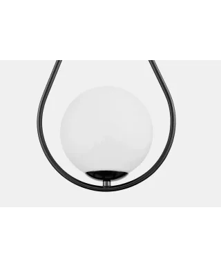 NOWOCZESNA LAMPA ŚCIENNA KINKIET CZARNY FORNERI D15