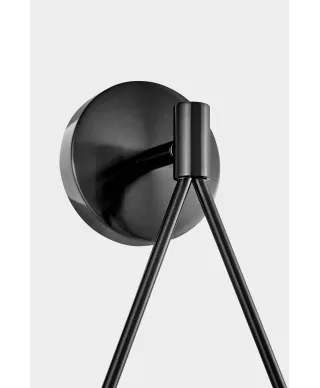 NOWOCZESNA LAMPA ŚCIENNA KINKIET CZARNY FORNERI D15