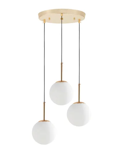 NOWOCZESNA POTRÓJNA LAMPA ZŁOTA FREDICA W3