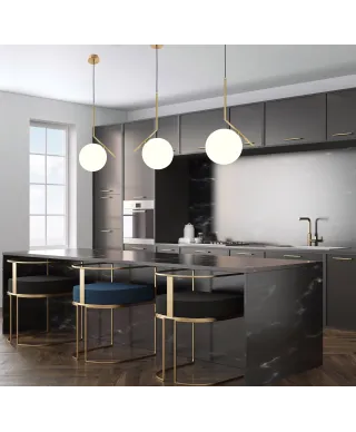 NOWOCZESNA LAMPA WISZĄCA MOSIĘŻNA SORENTO D15