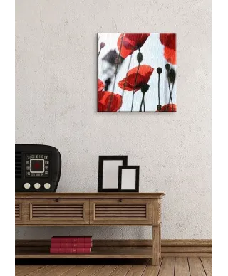 Czerwone maki - Obraz na płótnie