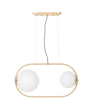 NOWOCZESNA PODWÓJNA LAMPA WISZĄCA ZŁOTA PANARI PRO