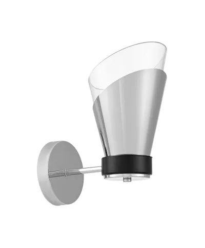 LAMPA ŚCIENNA KINKIET NOWOCZESNY CHROMOWANY FABRO W1