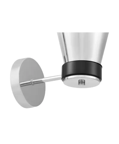 LAMPA ŚCIENNA KINKIET NOWOCZESNY CHROMOWANY FABRO W1