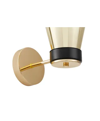 LAMPA ŚCIENNA KINKIET NOWOCZESNY ZŁOTY FABRO W1