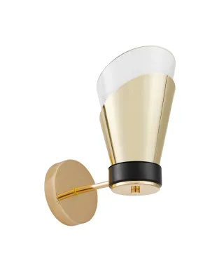 LAMPA ŚCIENNA KINKIET NOWOCZESNY ZŁOTY FABRO W1
