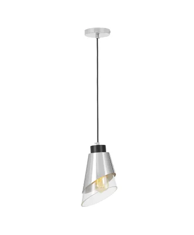 LAMPA WISZĄCA NOWOCZESNA CHROMOWANA FABRO W1