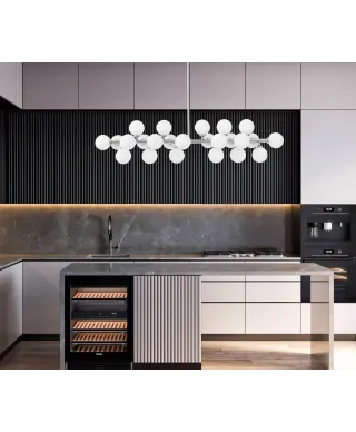 NOWOCZESNA LAMPA WISZĄCA CHROMOWANA PETRICA W24