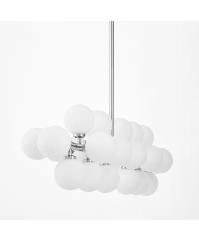 NOWOCZESNA LAMPA WISZĄCA CHROMOWANA PETRICA W24