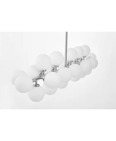 NOWOCZESNA LAMPA WISZĄCA CHROMOWANA PETRICA W24