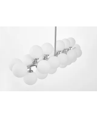 NOWOCZESNA LAMPA WISZĄCA CHROMOWANA PETRICA W24