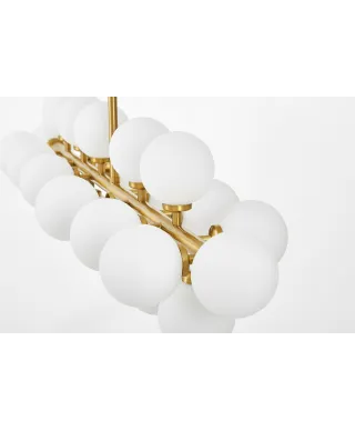 NOWOCZESNA LAMPA WISZĄCA MOSIĘŻNA PETRICA W24