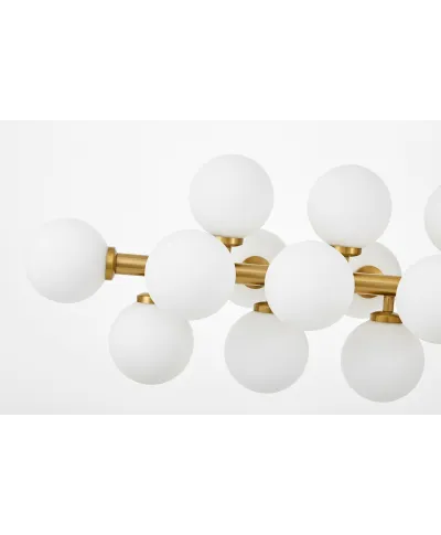 NOWOCZESNA LAMPA WISZĄCA MOSIĘŻNA PETRICA W24