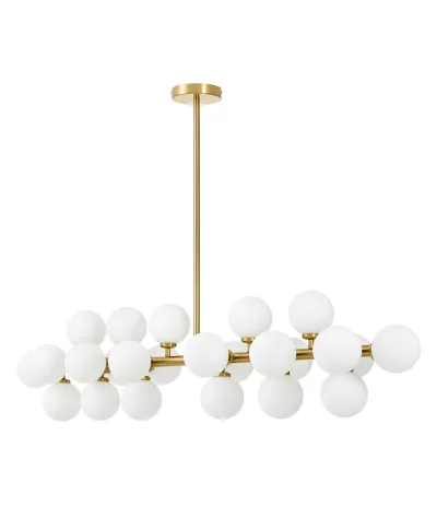 NOWOCZESNA LAMPA WISZĄCA MOSIĘŻNA PETRICA W24