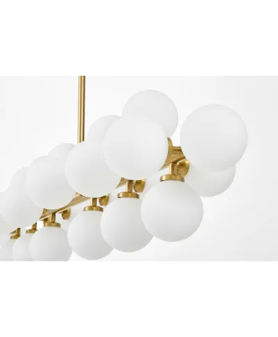 NOWOCZESNA LAMPA WISZĄCA MOSIĘŻNA PETRICA W24