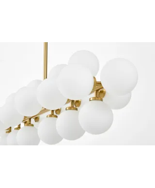 NOWOCZESNA LAMPA WISZĄCA MOSIĘŻNA PETRICA W24