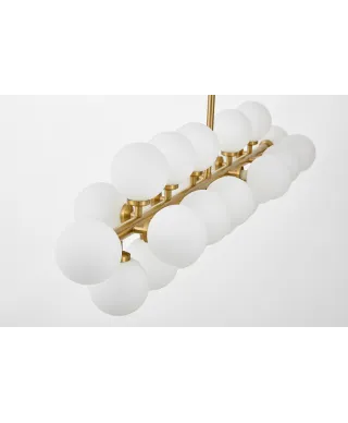 NOWOCZESNA LAMPA WISZĄCA MOSIĘŻNA PETRICA W24