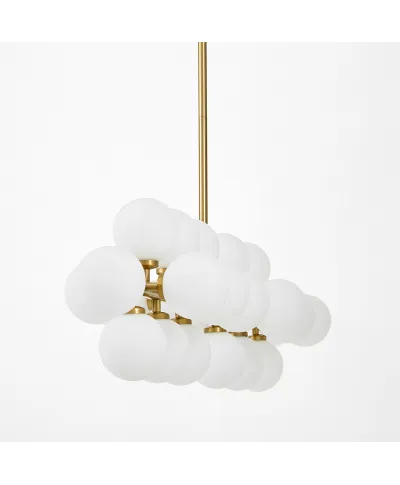 NOWOCZESNA LAMPA WISZĄCA MOSIĘŻNA PETRICA W24