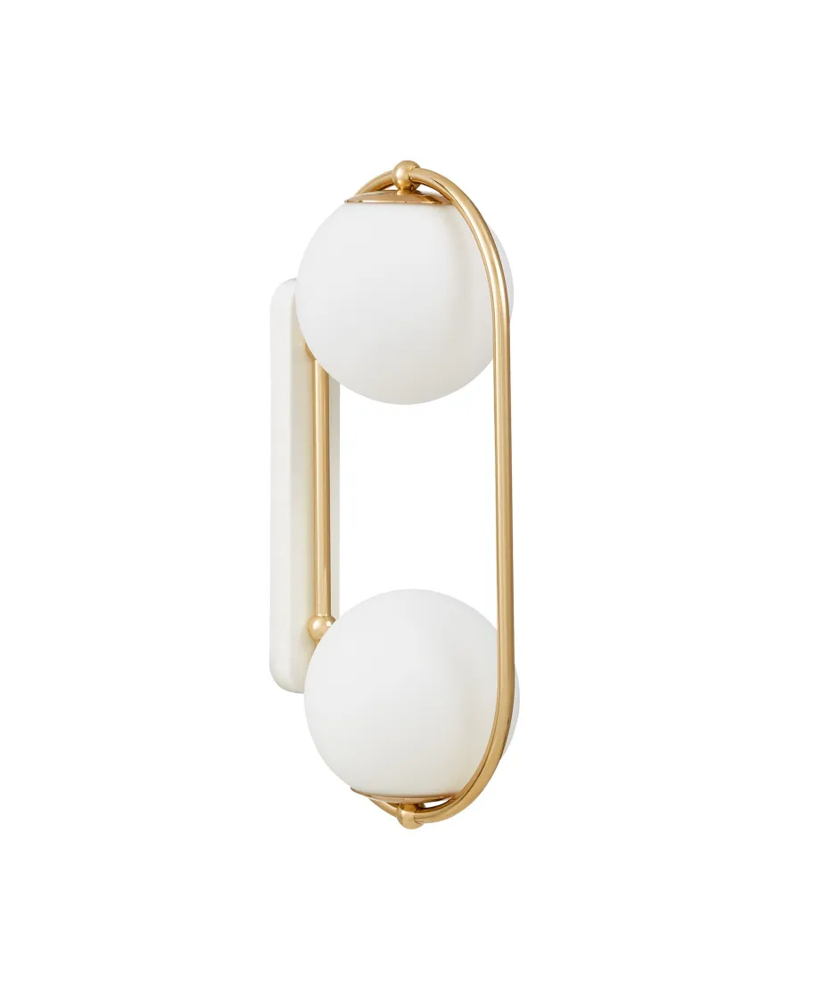 LAMPA ŚCIENNA KINKIET NOWOCZESNY ZŁOTY PANARI W2