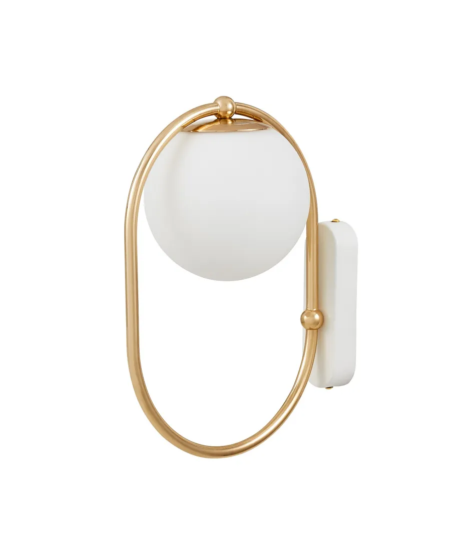 LAMPA ŚCIENNA KINKIET NOWOCZESNY ZŁOTY PANARI W1