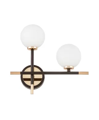 LAMPA ŚCIENNA KINKIET NOWOCZESNY CZARNO-ZŁOTY MARSIADA NEO RT