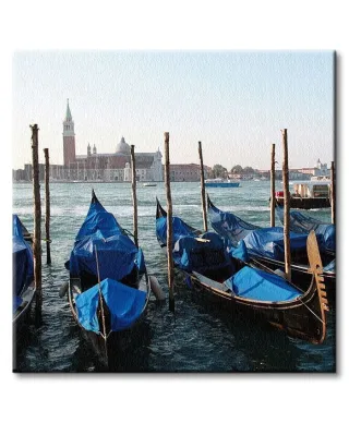 Wenecja, gondole - Obraz na płótnie