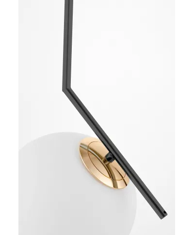 NOWOCZESNA LAMPA WISZĄCA CZARNO-ZŁOTA SORENTO D20