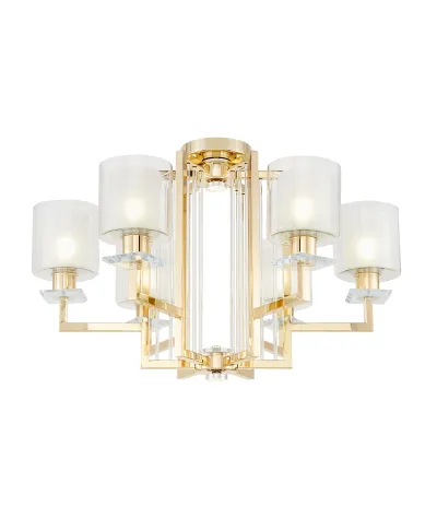 NOWOCZESNA LAMPA SUFITOWA ZŁOTA MANHATTAN W6