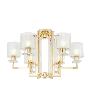 NOWOCZESNA LAMPA SUFITOWA ZŁOTA MANHATTAN W6