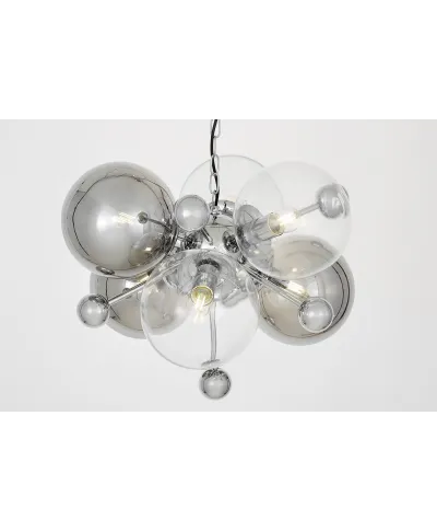 NOWOCZESNA LAMPA WISZĄCA CHROMOWANA AFRODIS W6