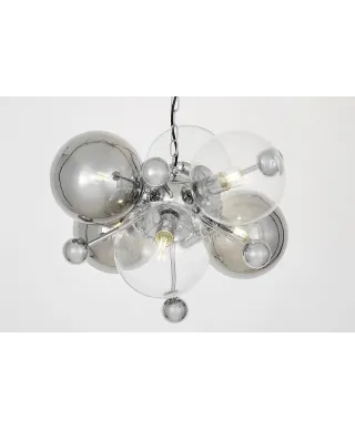 NOWOCZESNA LAMPA WISZĄCA CHROMOWANA AFRODIS W6