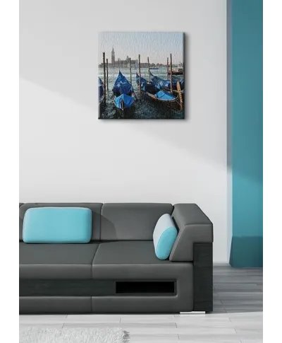 Wenecja, gondole - Obraz na płótnie
