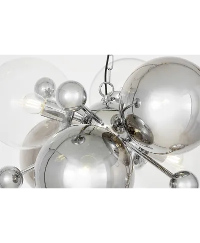 NOWOCZESNA LAMPA WISZĄCA CHROMOWANA AFRODIS W6