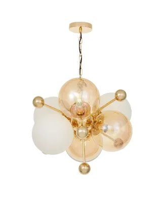 NOWOCZESNA LAMPA WISZĄCA ZŁOTA AFRODIS W6