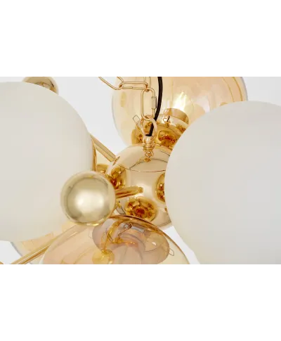 NOWOCZESNA LAMPA WISZĄCA ZŁOTA AFRODIS W6