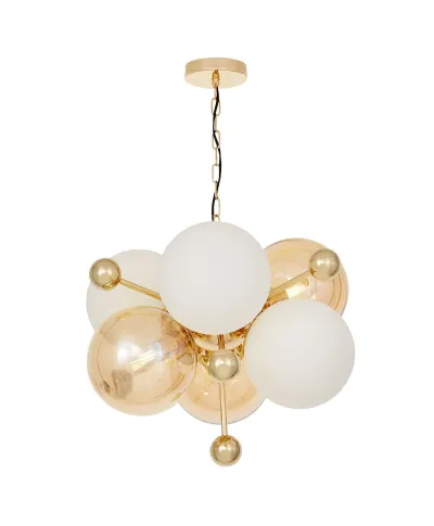 NOWOCZESNA LAMPA WISZĄCA ZŁOTA AFRODIS W6