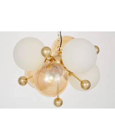 NOWOCZESNA LAMPA WISZĄCA ZŁOTA AFRODIS W6