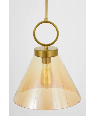 LAMPA WISZĄCA BURSZTYNOWA NOWOCZESNA FERMINI